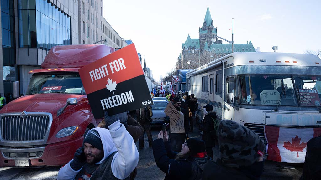 Business groups seek end to supply chain disruptions caused by trucker protest